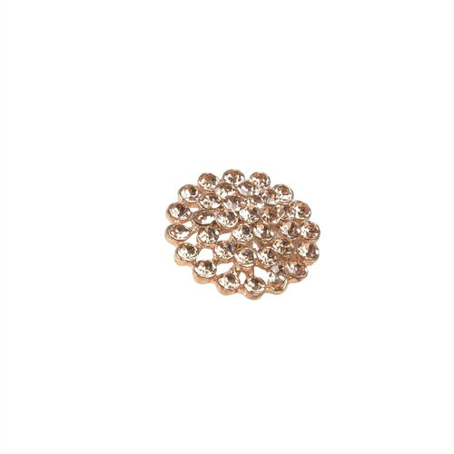 Bouton strass or