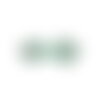 Lot de 5 brandebourgs textile strass 75mm vert clair