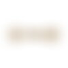 Lot de 5 brandebourgs textile 75mm beige