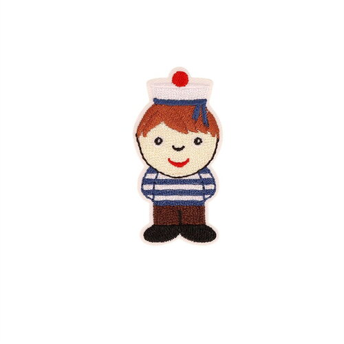 Lot de 3 écussons thermocollants matelot/pirate matelot 2,7cm x 5,3cm