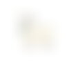 Lot de 3 écussons thermocollants ferme duveteux chèvre 5,5cm x 5,4cm