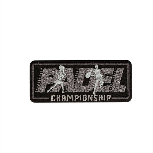 Lot de 3 écussons thermocollants padel et tennis padel 6cm x 2,5cm