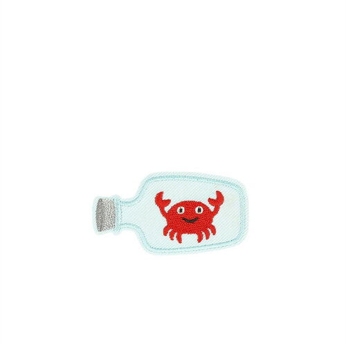 Ecusson thermocollant baleine/bouteille bouteille 4,8cm x 2,8cm