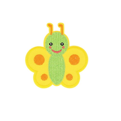 Ecusson thermocollant insecte volant papillon 5,2cm x 5,4cm