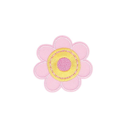 Ecusson thermocollant fleur jaune 5,2cm x 5,1cm