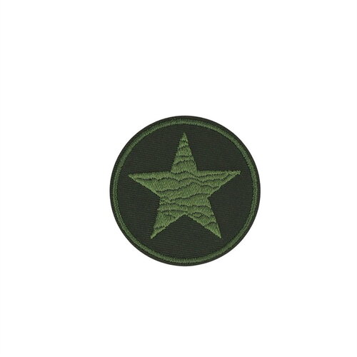 Ecusson thermocollant étoile vert 4,4cm x 4,4cm