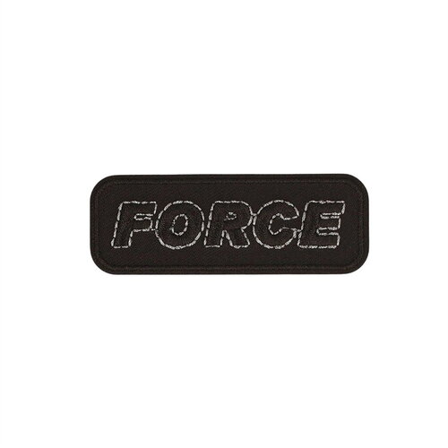 Ecusson thermocollant force noir 6,5cm x 2,3cm