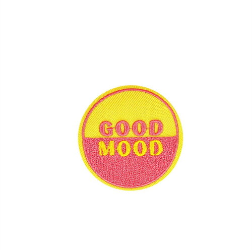 Ecusson thermocollant no bad vibes/good mood good mood 4,7cm x 4,7cm