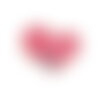 Ecusson thermocollant love coeur planète coeur 6cm x 5,5cm