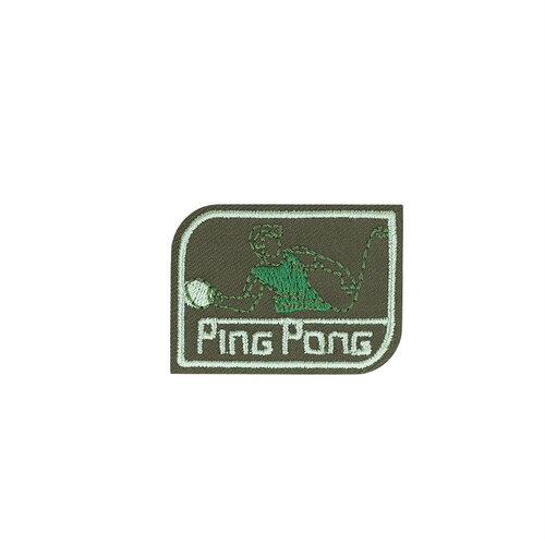 Ecusson thermocollant sport ping pong 4,2cm x 3cm