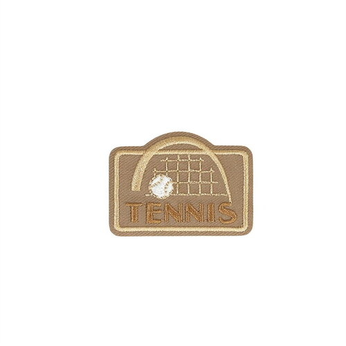 Ecusson thermocollant sport tennis 4cm x 2,9cm