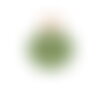 Ecusson thermocollant style osier vert 5,6cm x 4,6cm