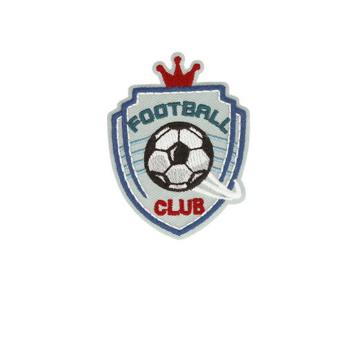Ecusson thermocollant football football club 4,7cm x 6,1cm