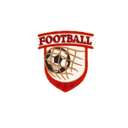 Ecusson thermocollant football ballon 5,3cm x 5,7cm
