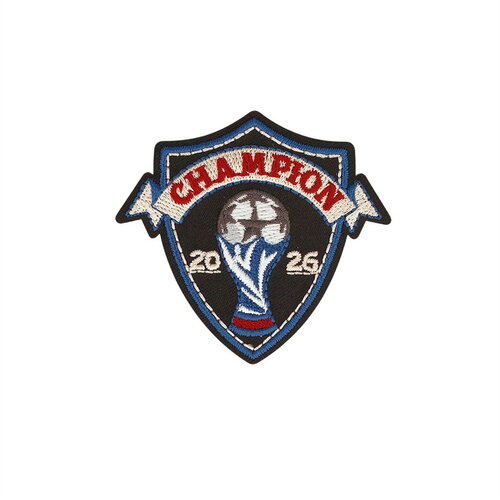 Ecusson thermocollant football champion 6,2cm x 5,9cm