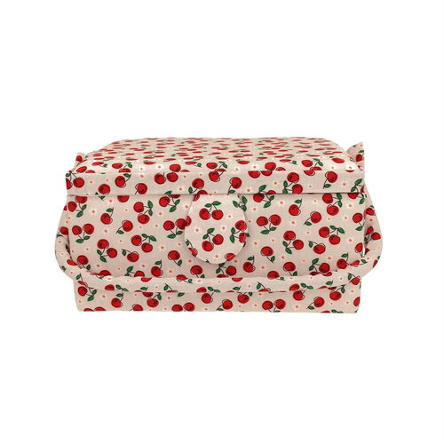 Boîte couture 24,5x18x13cm cerise