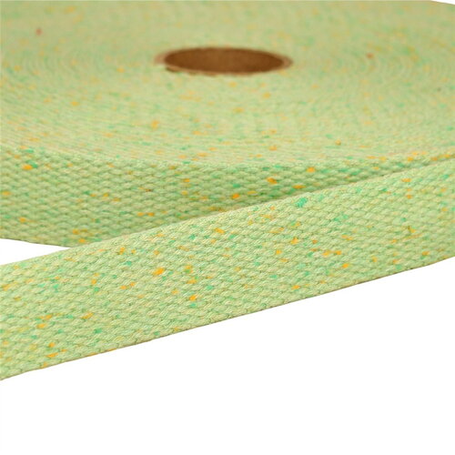 Sangle chinée vert nil au mètre
