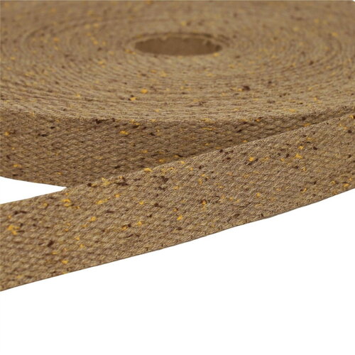 Bobine 20m sangle chinée taupe
