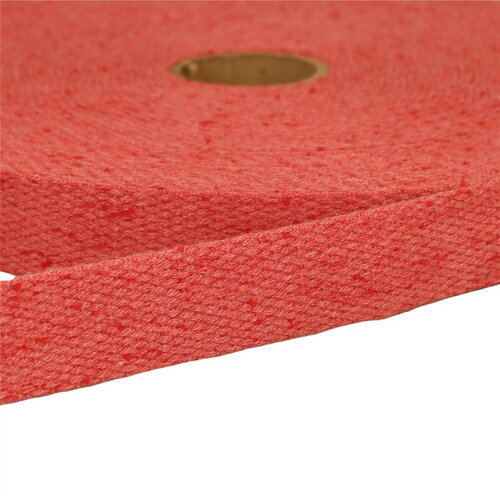 Bobine 20m sangle chinée rouge