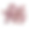 Lot de 3 boutons fleur en nacre couleur rose