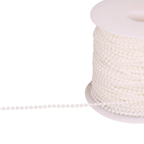 Perle au mètre blanc