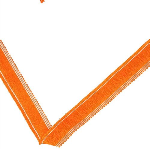 Frange épaisse 25mm orange au mètre