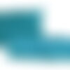 Frange fluffy 40mm bleu acier au mètre