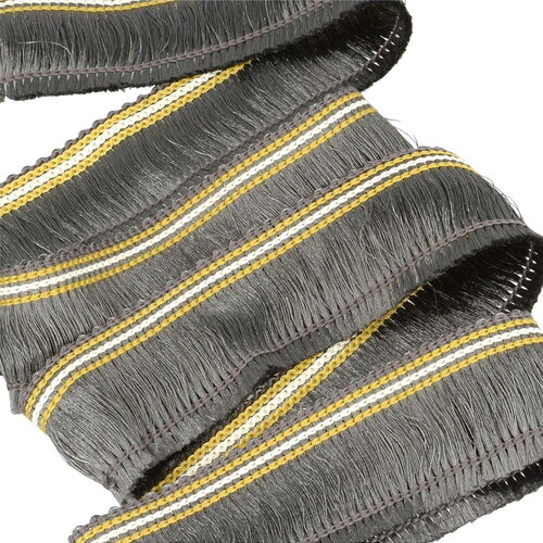 Bobine 25m galon franges 30mm gris foncé