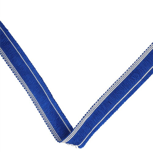 Bobine 20m frange épaisse 25mm bleu roi