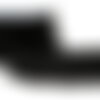 Bobine 20m frange fluffy 40mm noir