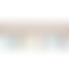 Bobine 20m frange pompons multicolore 45mm
