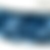 Bobine 25m frange pompons multicolore 15mm bleu marine