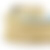 Bobine 20m frange aspect métal 28mm beige/or