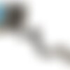 Bobine 10m galon tresse métallique 3 brins 15mm argent