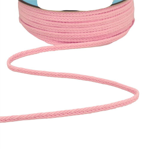 Bobine 25m galon chevrons 6mm rose
