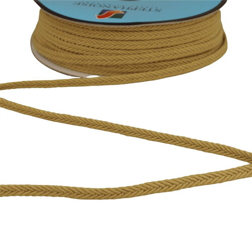 Bobine 25m galon chevrons 6mm beige