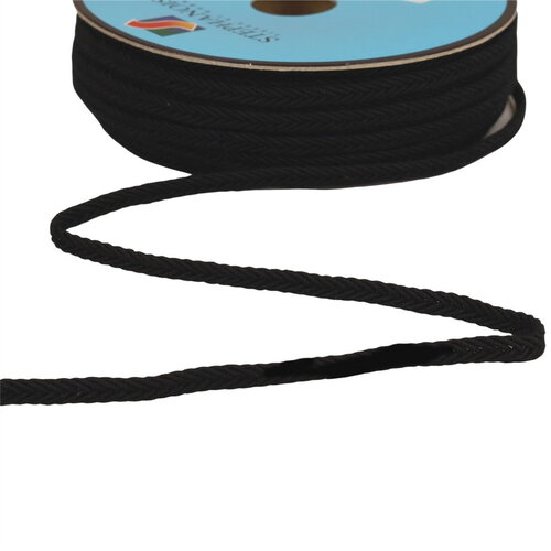 Bobine 25m galon chevrons 6mm noir