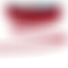 Bobine 25m galon chevrons 6mm rouge