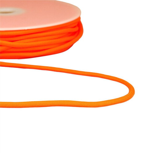 Bobine 30m cordon tressé 4,5mm orangefluo