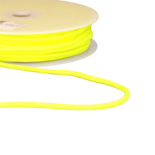 Bobine 30m cordon tressé 4,5mm jaunefluo