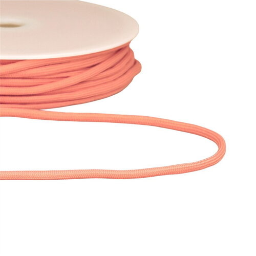 Bobine 30m cordon tressé 4,5mm vieuxrose