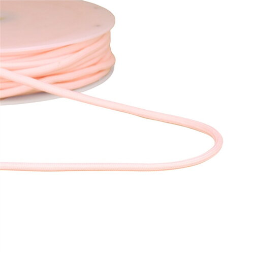 Bobine 30m cordon tressé 4,5mm rose