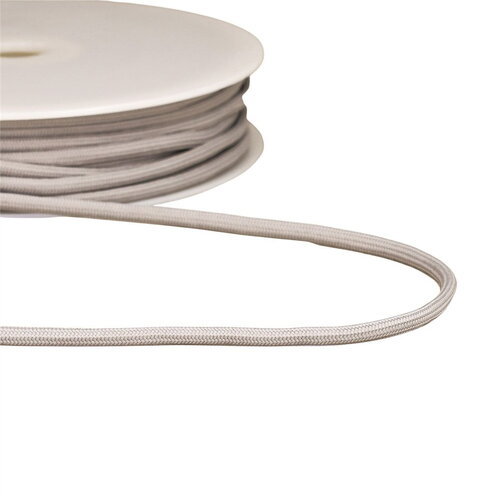 Bobine 30m cordon tressé 4,5mm grisclair