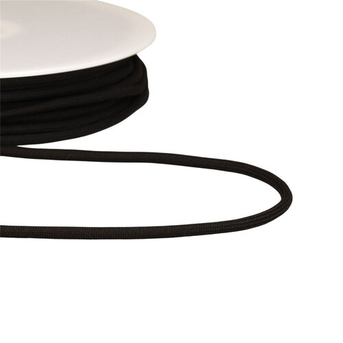 Bobine 30m cordon tressé 4,5mm noir
