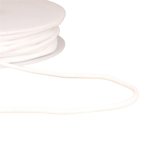 Bobine 30m cordon tressé 4,5mm blanc