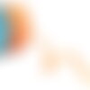 Tresse tricolore 3 brins 7mm multicolore/fluo au mètre