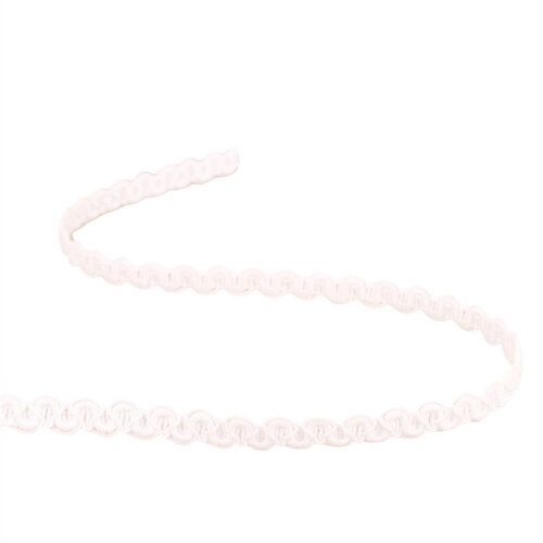 Galon vagues mat 9mm blanc au mètre