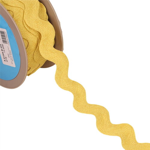 Serpentine géante chinée 33mm jaune paille au mètre