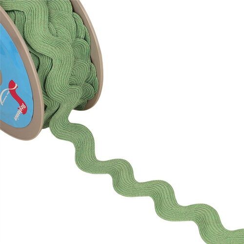 Serpentine géante chinée 33mm vert kaki clair au mètre