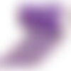 Galon brodé paillettes 95mm violet au mètre